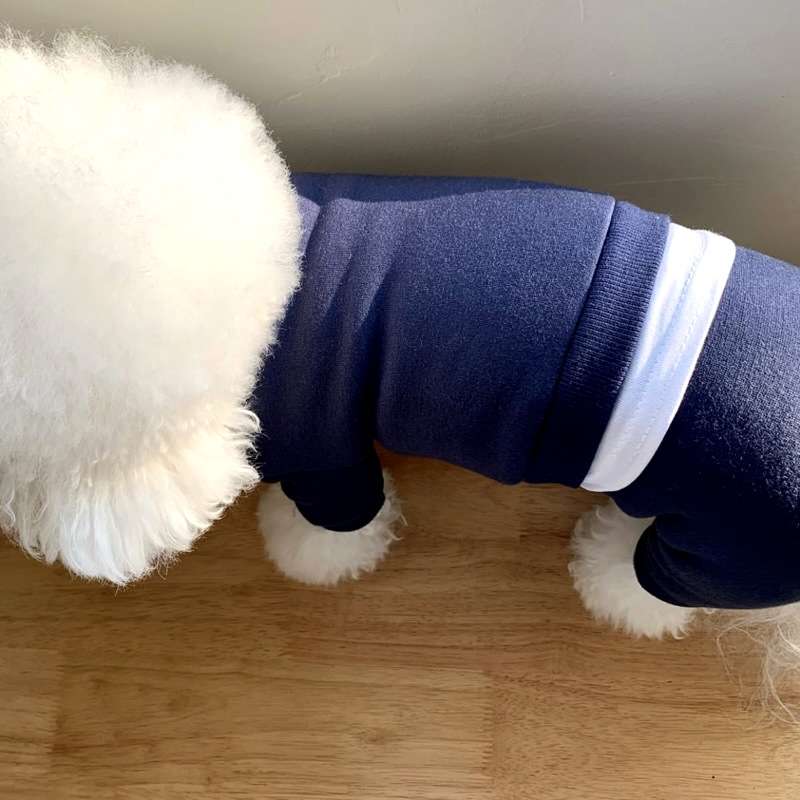 犬服 もこもこペット用重ね着風スウェット