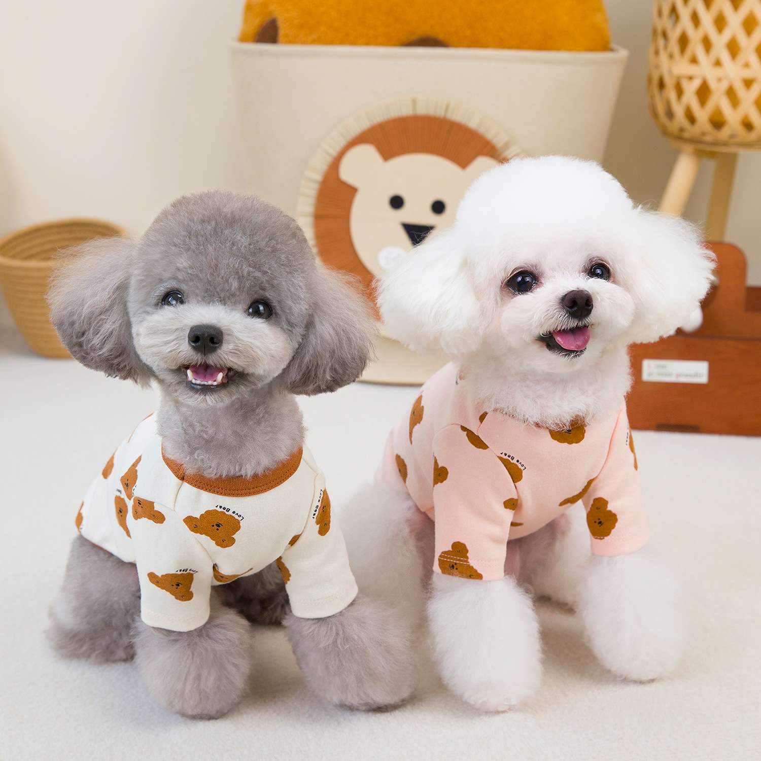 犬服 くまさんプリントTシャツ