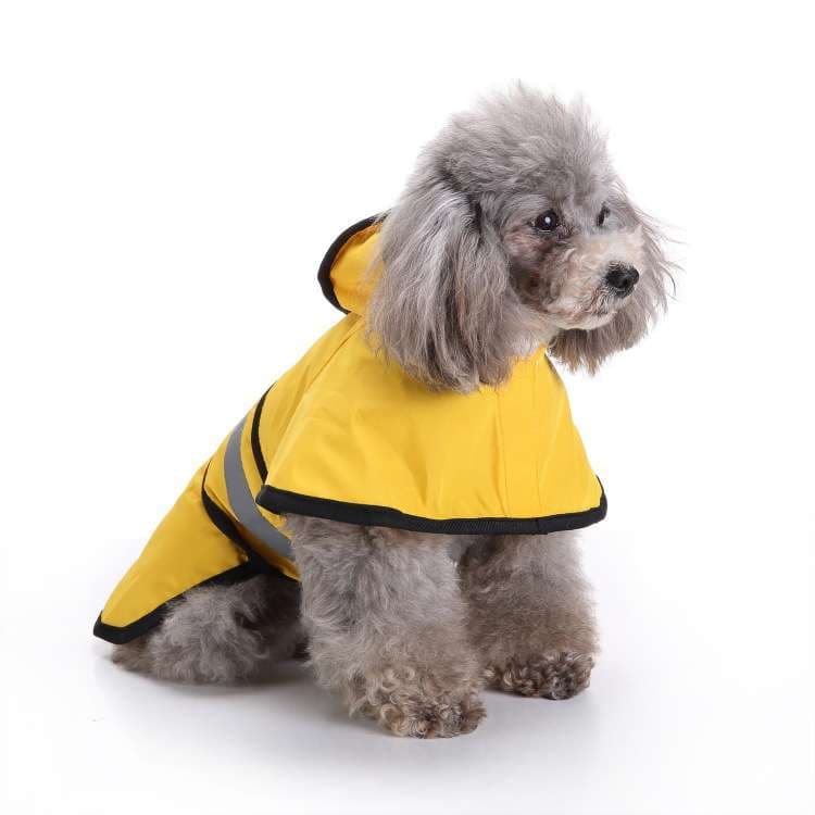 犬服 小型犬用レインウェア 反射テープ付き