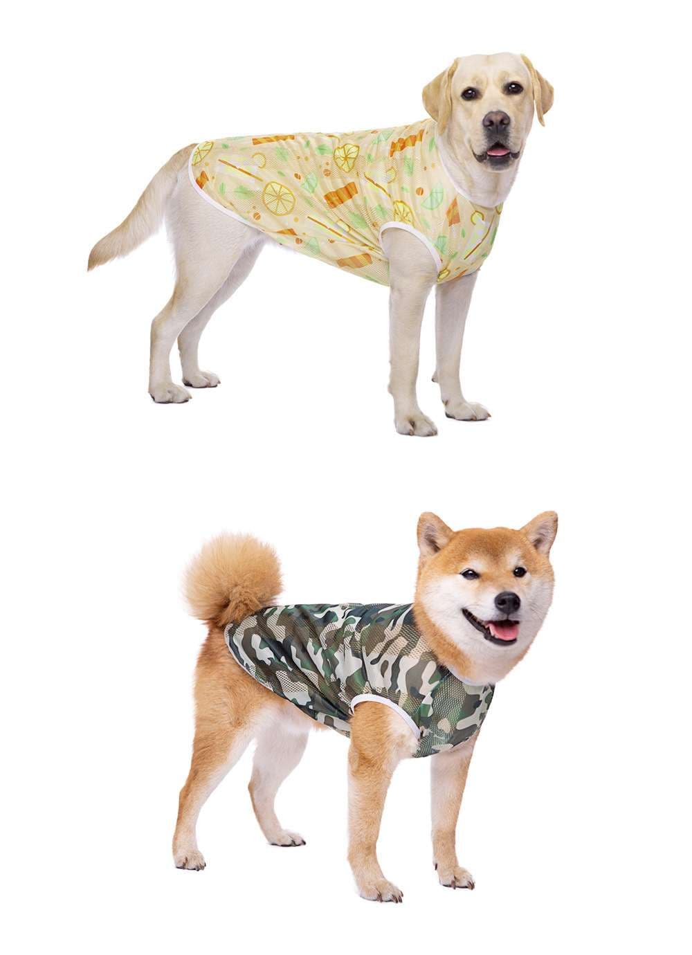 犬服 中型犬用おしゃれメッシュタンクトップ