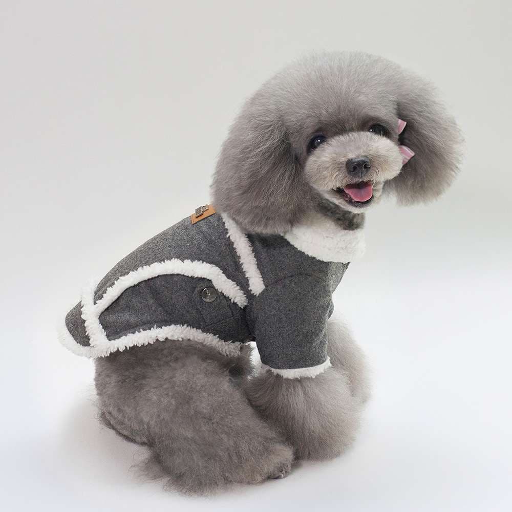 犬服 もこもこあったか小型犬〜中型犬用ジャケット