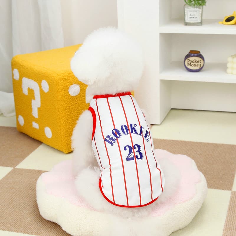 夏新作 犬服 野球風ユニフォーム タンクトップ ワンちゃん用