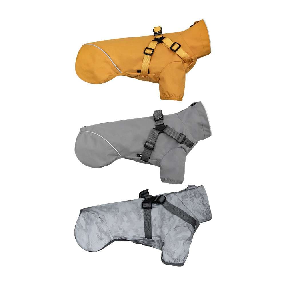 犬服 中型犬〜小型犬用オールウェザーコート〈レインウェア〉