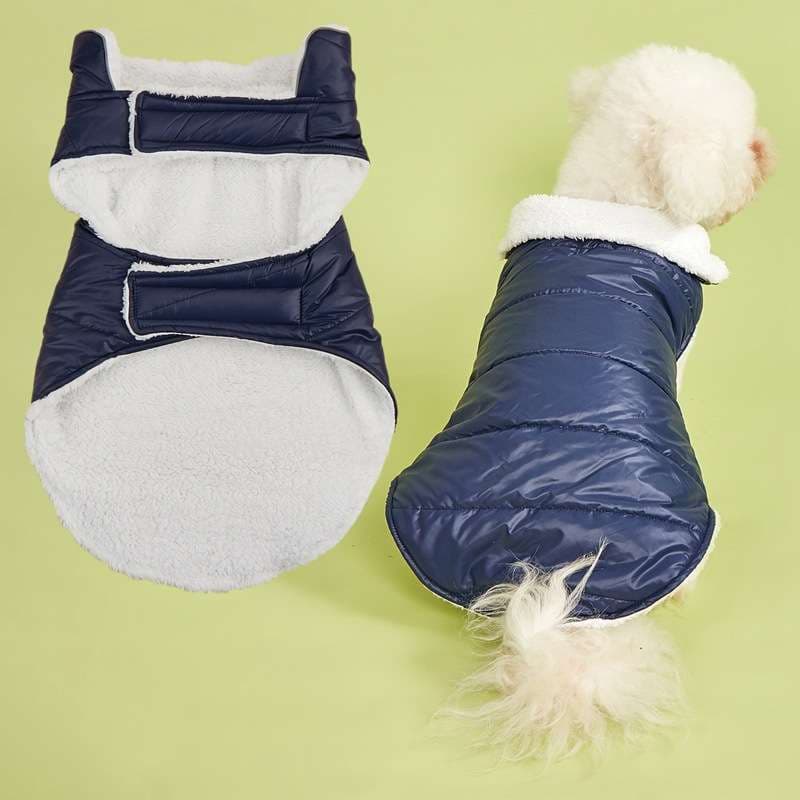 犬服 ふわふわ防寒ベスト