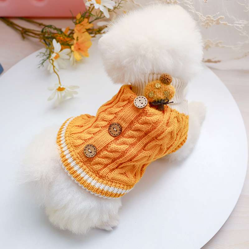 犬服 ふわもこ小型犬用ニットセーター