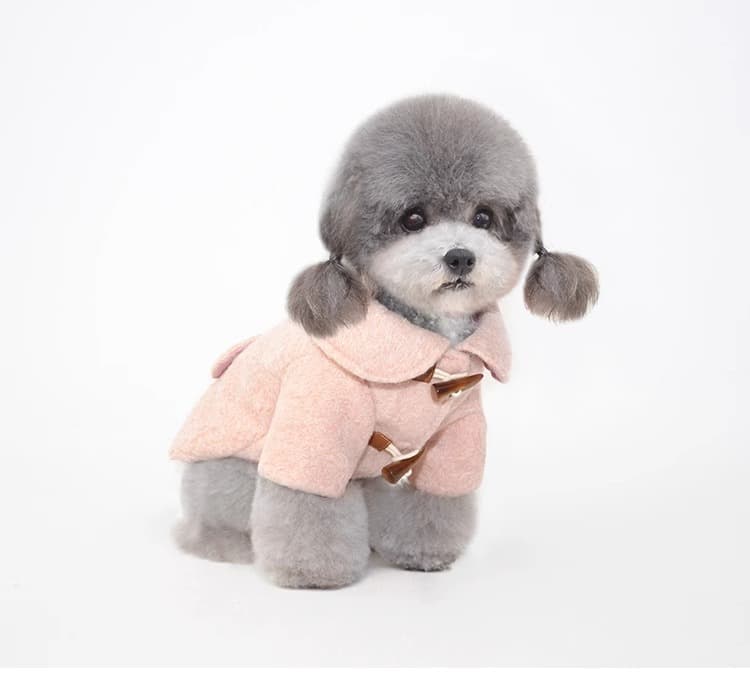 犬服 ふわもこダッフルコート