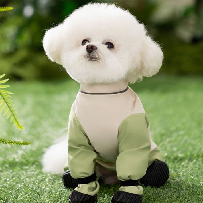 犬服 お出かけ快適四足つなぎ