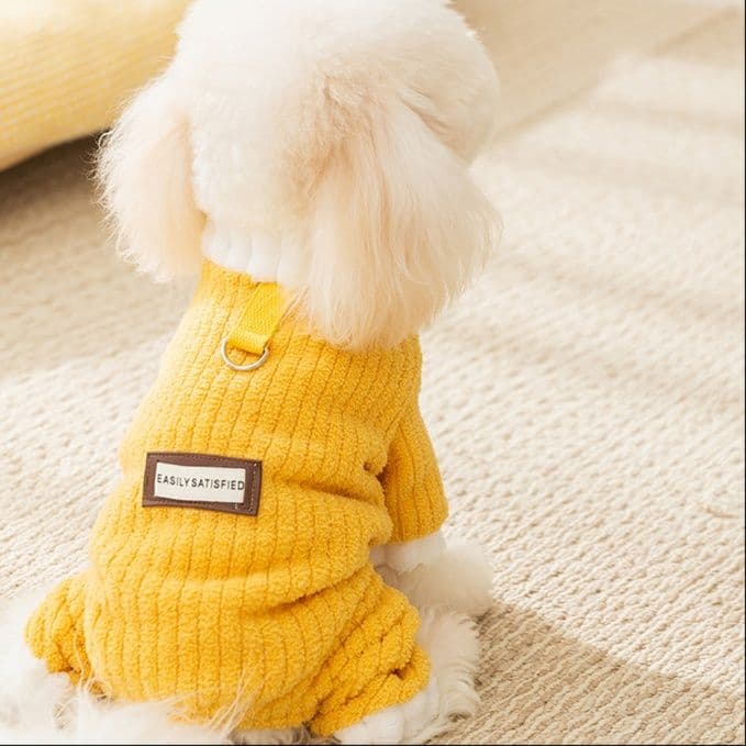 犬服 もこもこ立体編みトレーナー