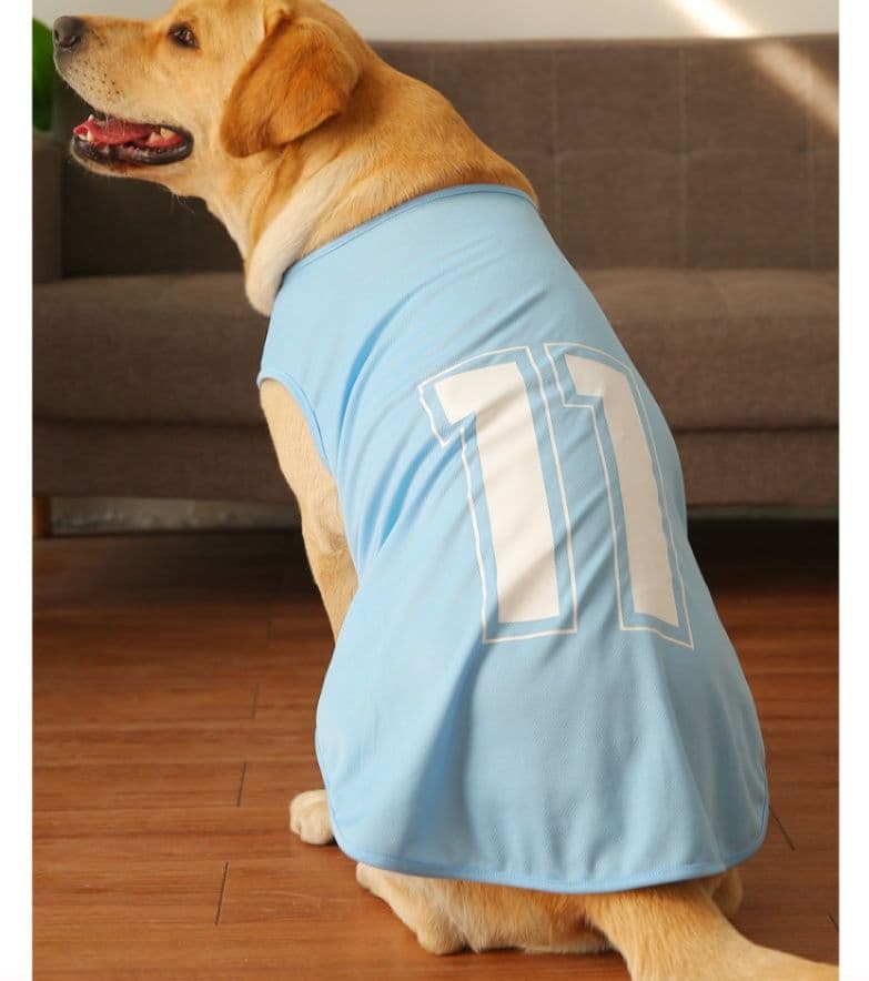 犬服 背番号プリント入りスポーツタンクトップ