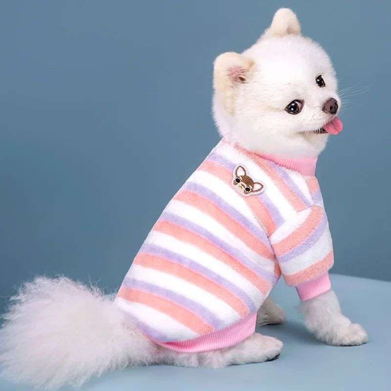 犬服 フワフワ犬用トレーナー