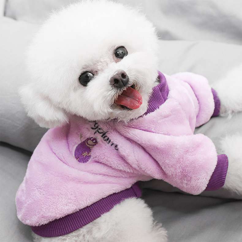 犬服 もこもこ素材のワンちゃん用トレーナー