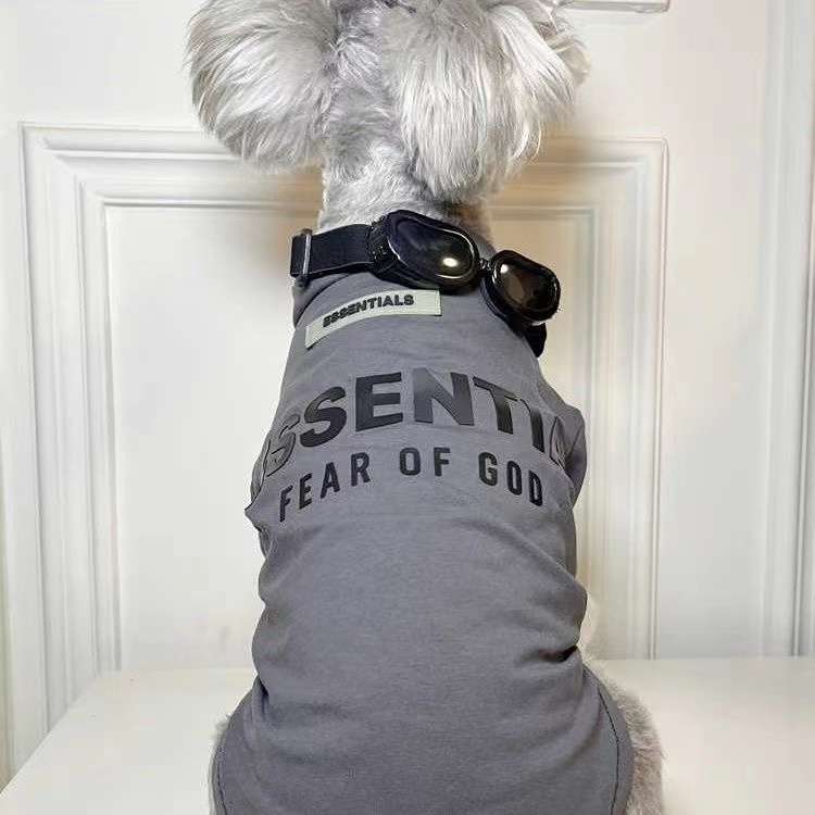 犬服 神を恐れるおしゃれな小型犬用タンクトップ