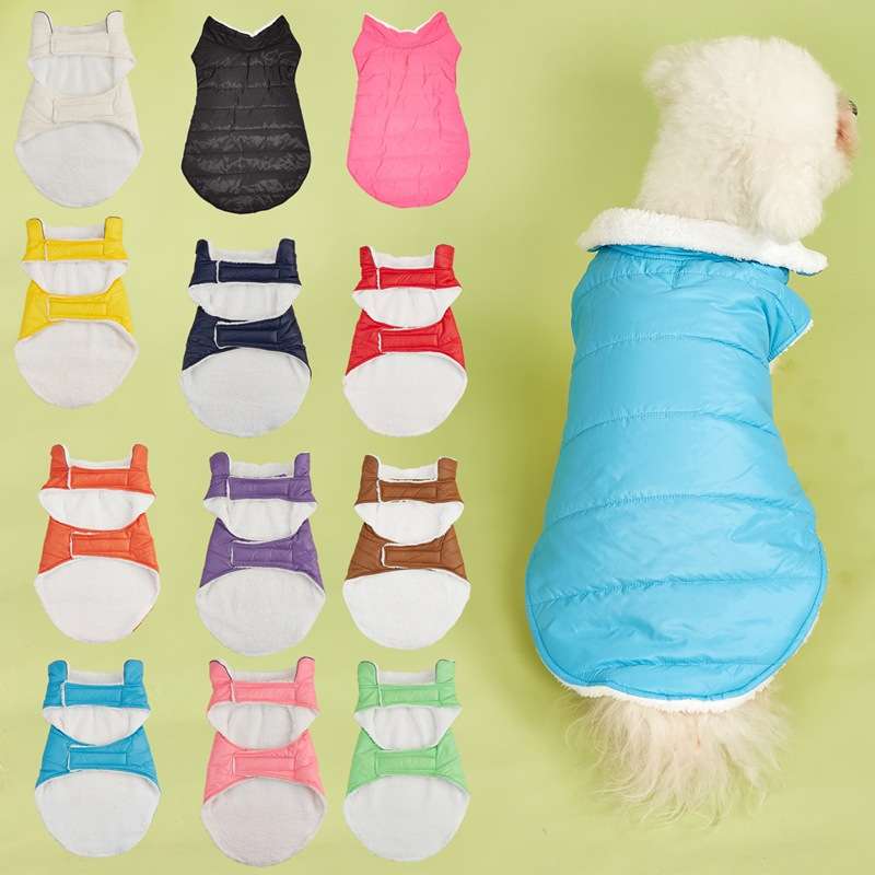 犬服 ふわふわ防寒ベスト
