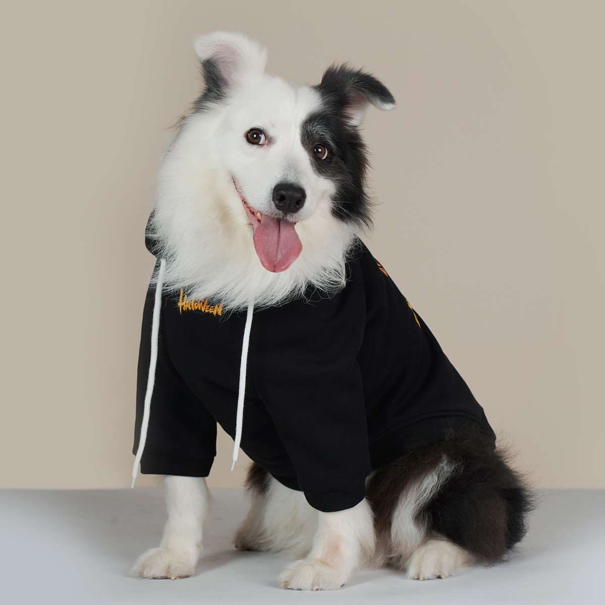 犬服 ハロウィン柄フード付きパーカー