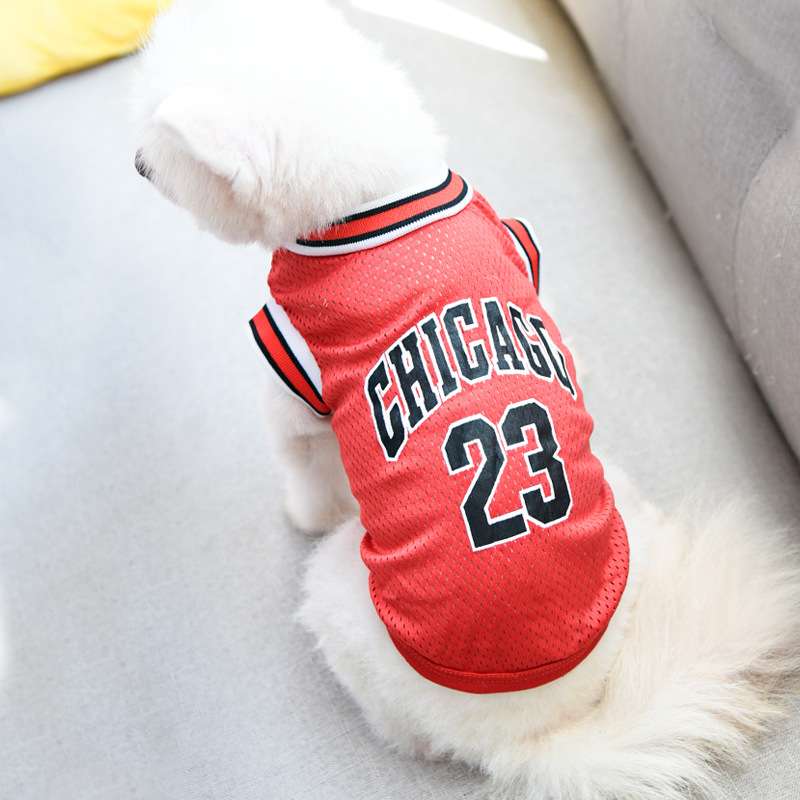 犬服 シカゴ風スポーツチーム犬用ユニフォーム