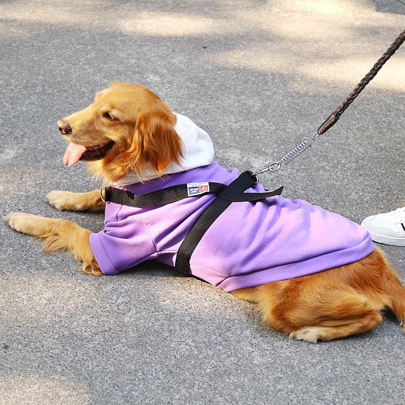 犬服 胸元調節可能犬用多機能安全散歩服