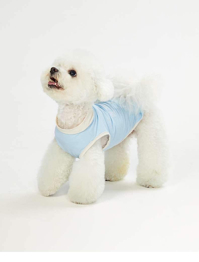 犬服 ふわもこワンちゃんの爽やかベスト