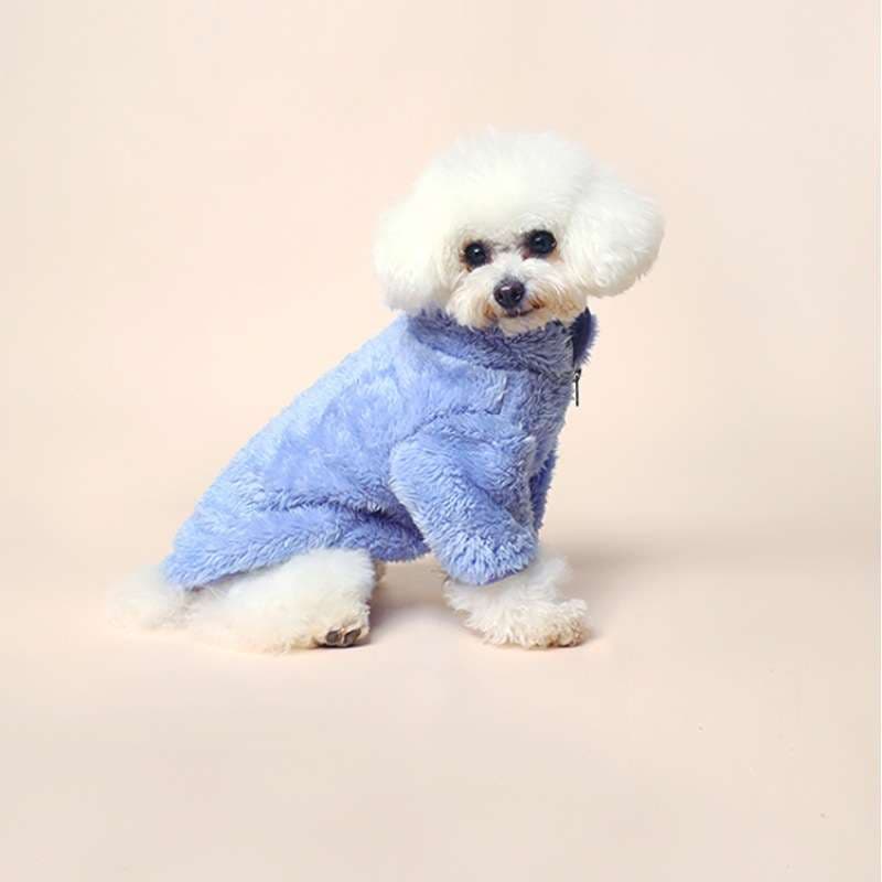 犬服 もこもこペットのあったかベスト