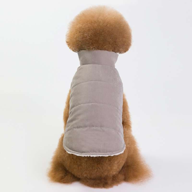 犬服 もこもこ暖か小型犬用ベスト