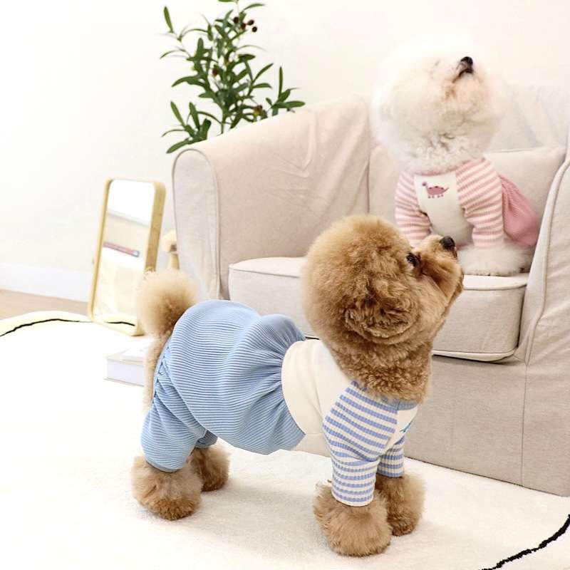 犬服 ふわもこ素材の小型犬用オーバーオール
