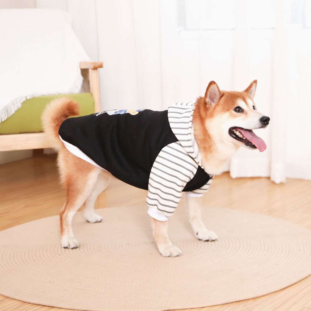 犬服 フード付きスポーティーパーカー