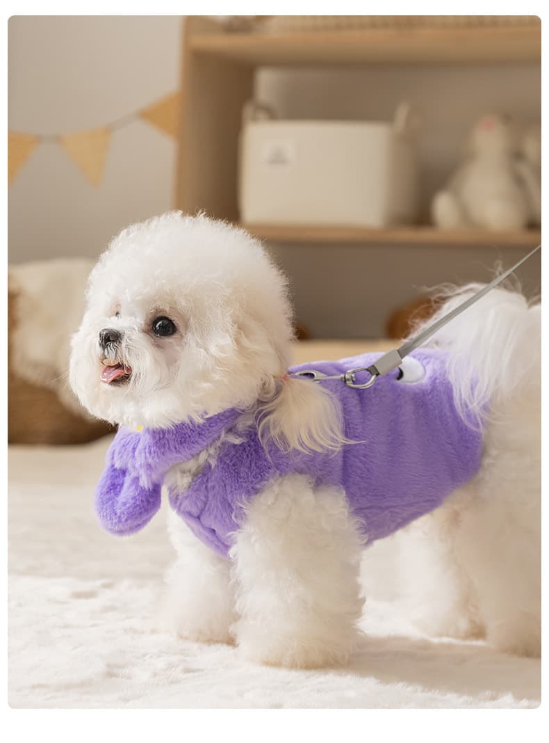 可愛い動物キャラクター総柄ニット犬服