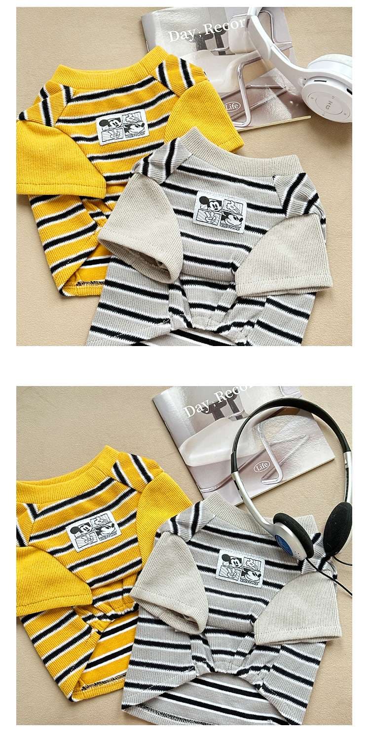 ストライプ柄ニットセーター犬服