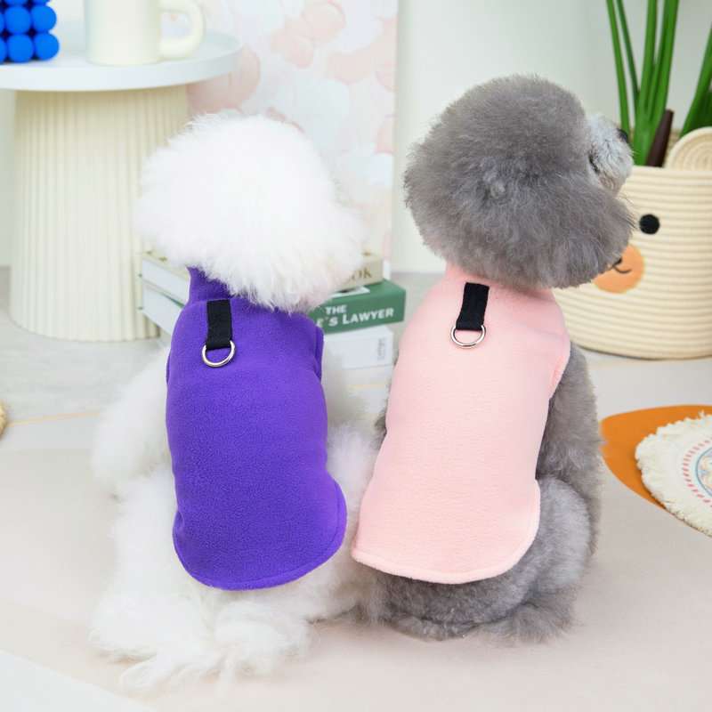 犬服 ふわもこペット用ベスト