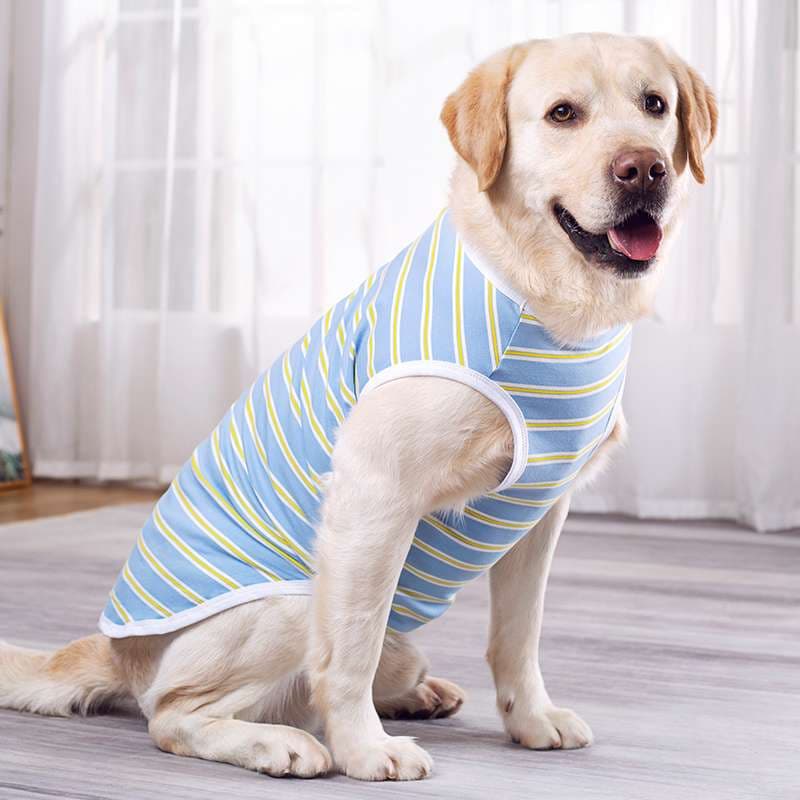 犬服 大型犬用ストライプタンクトップ