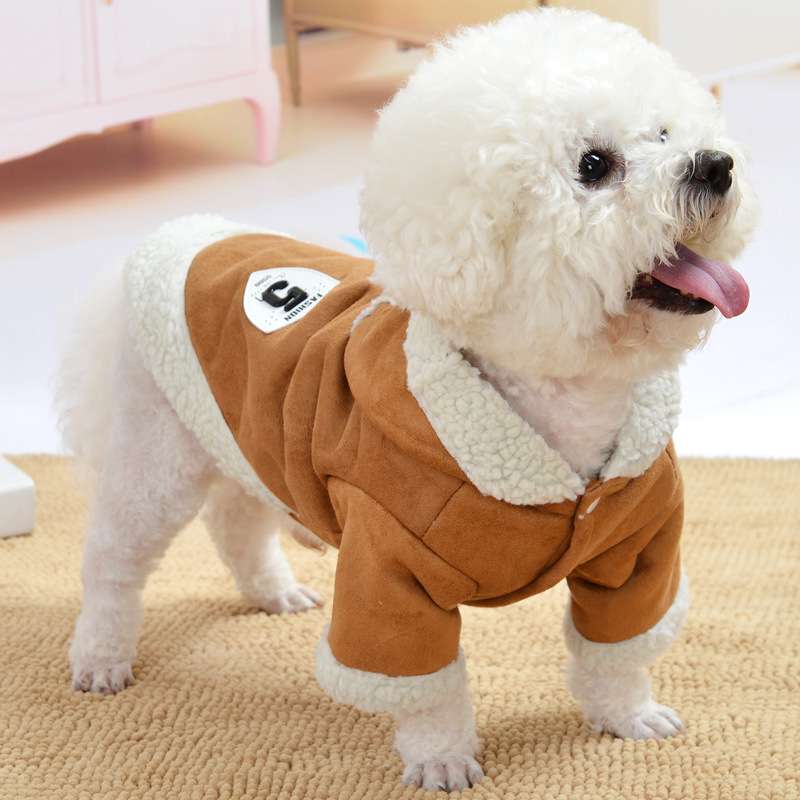 犬服 もこもこ暖か犬用ジャケット