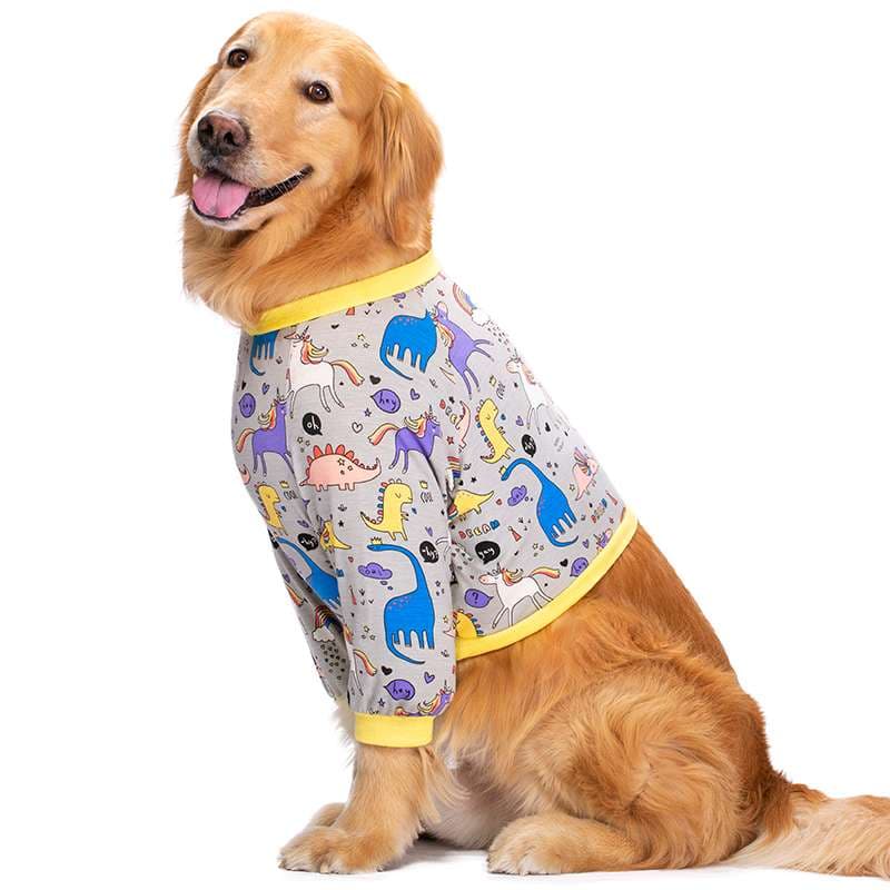 犬服 大型犬用フェアリー柄Tシャツ