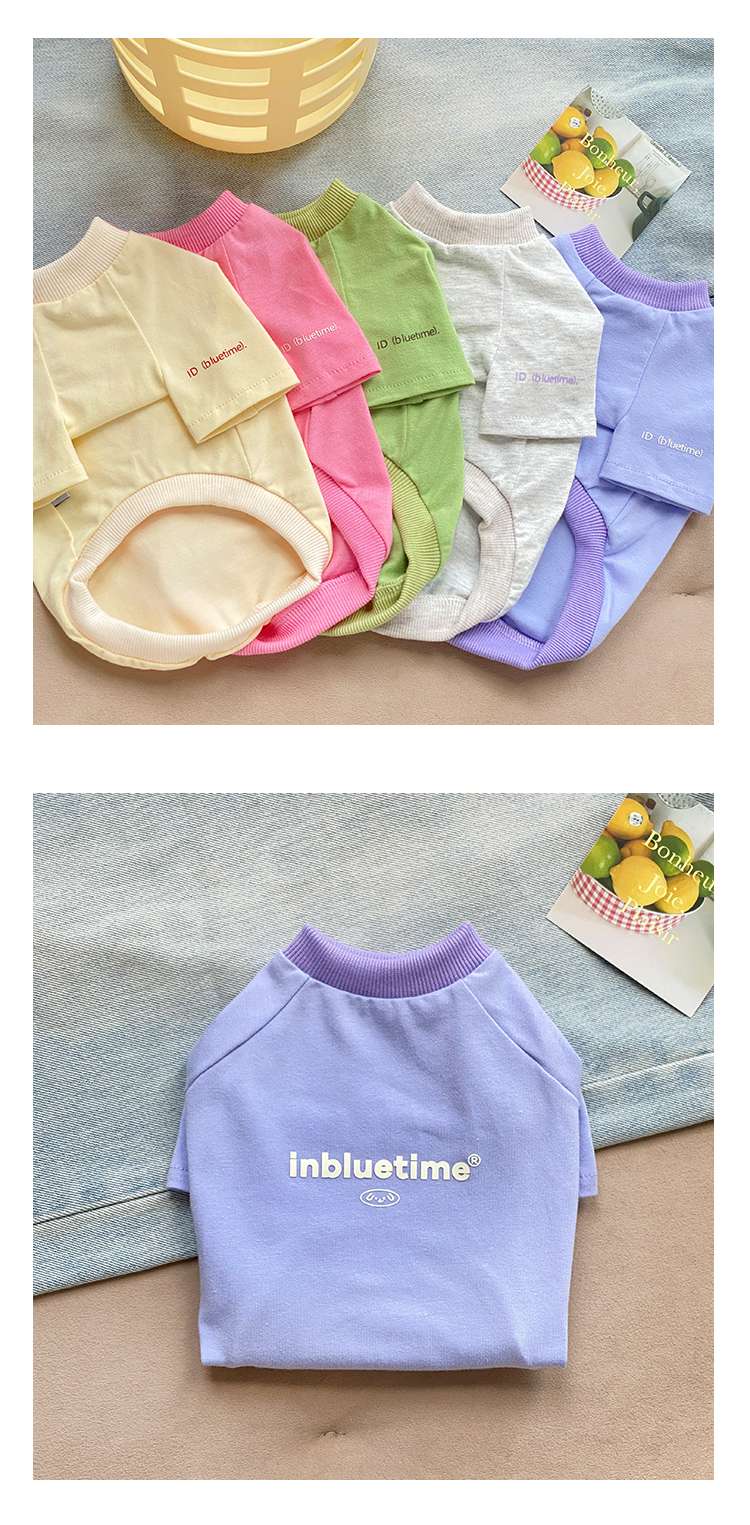 犬服 大型犬用シンプルロゴ入りTシャツ