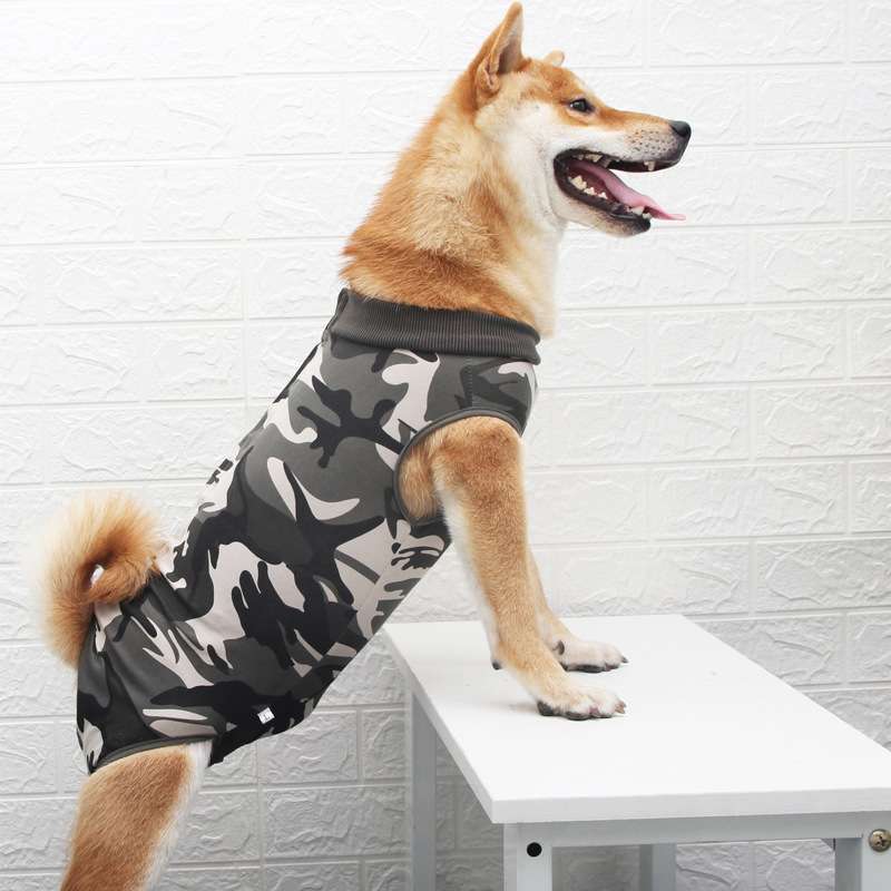 犬服 大型犬用迷彩柄タンクトップ