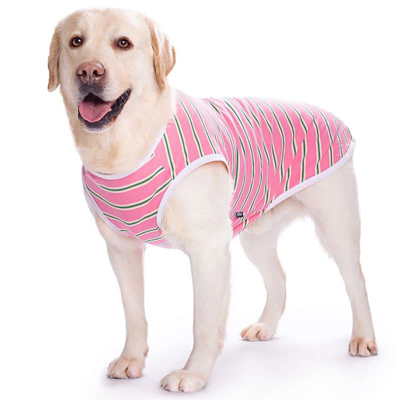 犬服 大型犬用ストライプタンクトップ