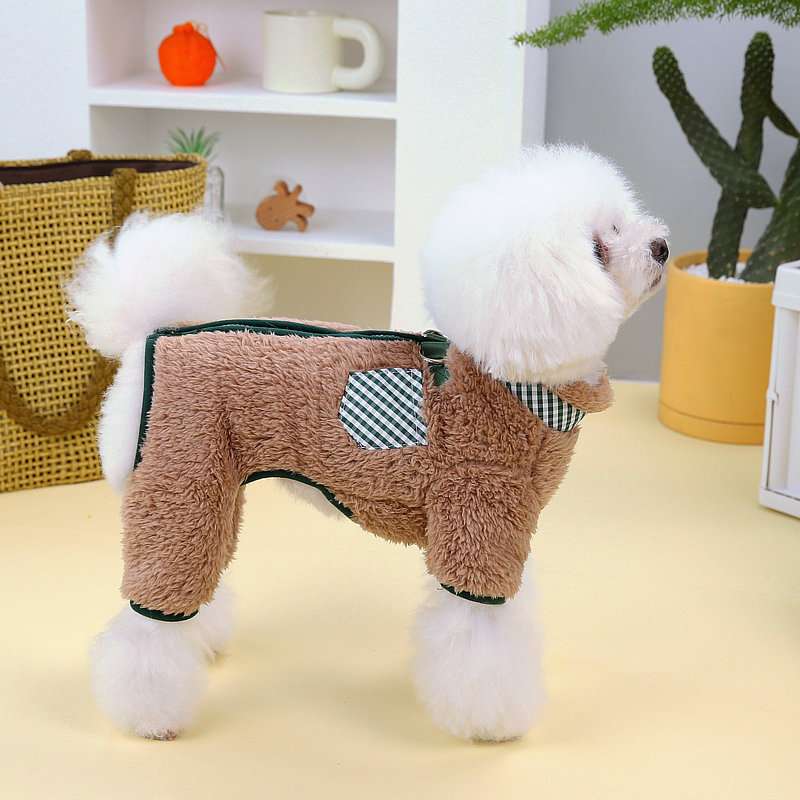 犬服 もこもこ防寒ベスト