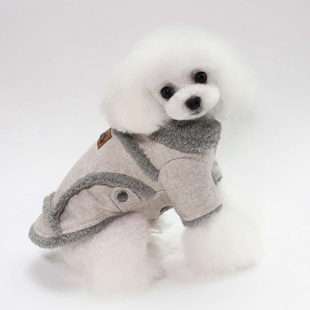 犬服 もこもこあったか小型犬〜中型犬用ジャケット