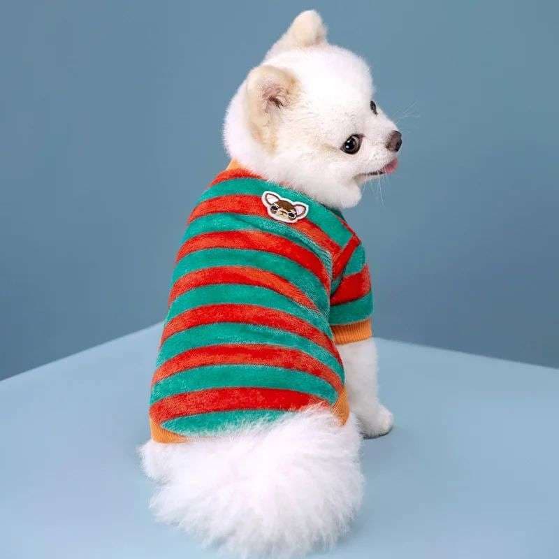 犬服 フワフワ犬用トレーナー
