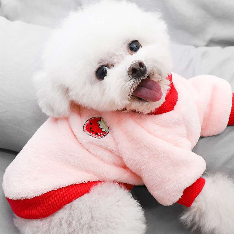 犬服 もこもこ素材のワンちゃん用トレーナー