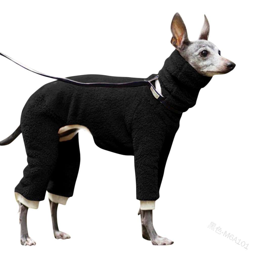 犬服 もこもこ全身防寒つなぎウェア