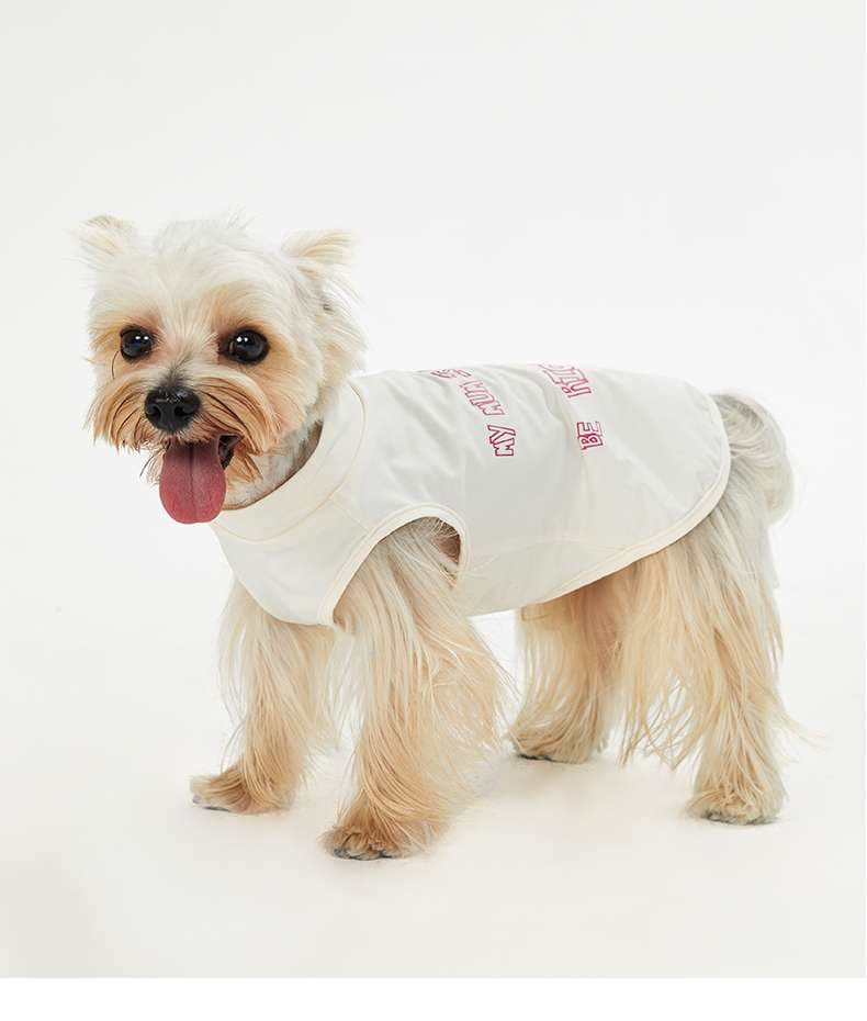 犬服 ふわもこワンちゃんの爽やかベスト