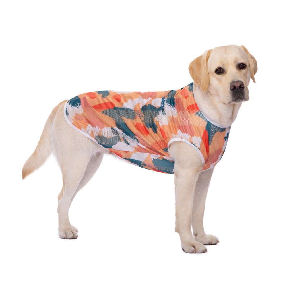 犬服 中型犬用おしゃれメッシュタンクトップ