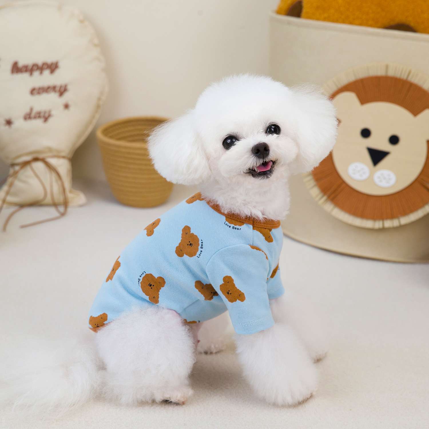 犬服 くまさんプリントTシャツ
