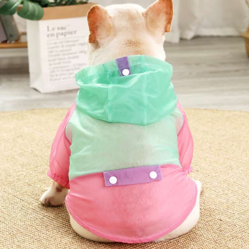 犬服 パステルカラーのパーカー