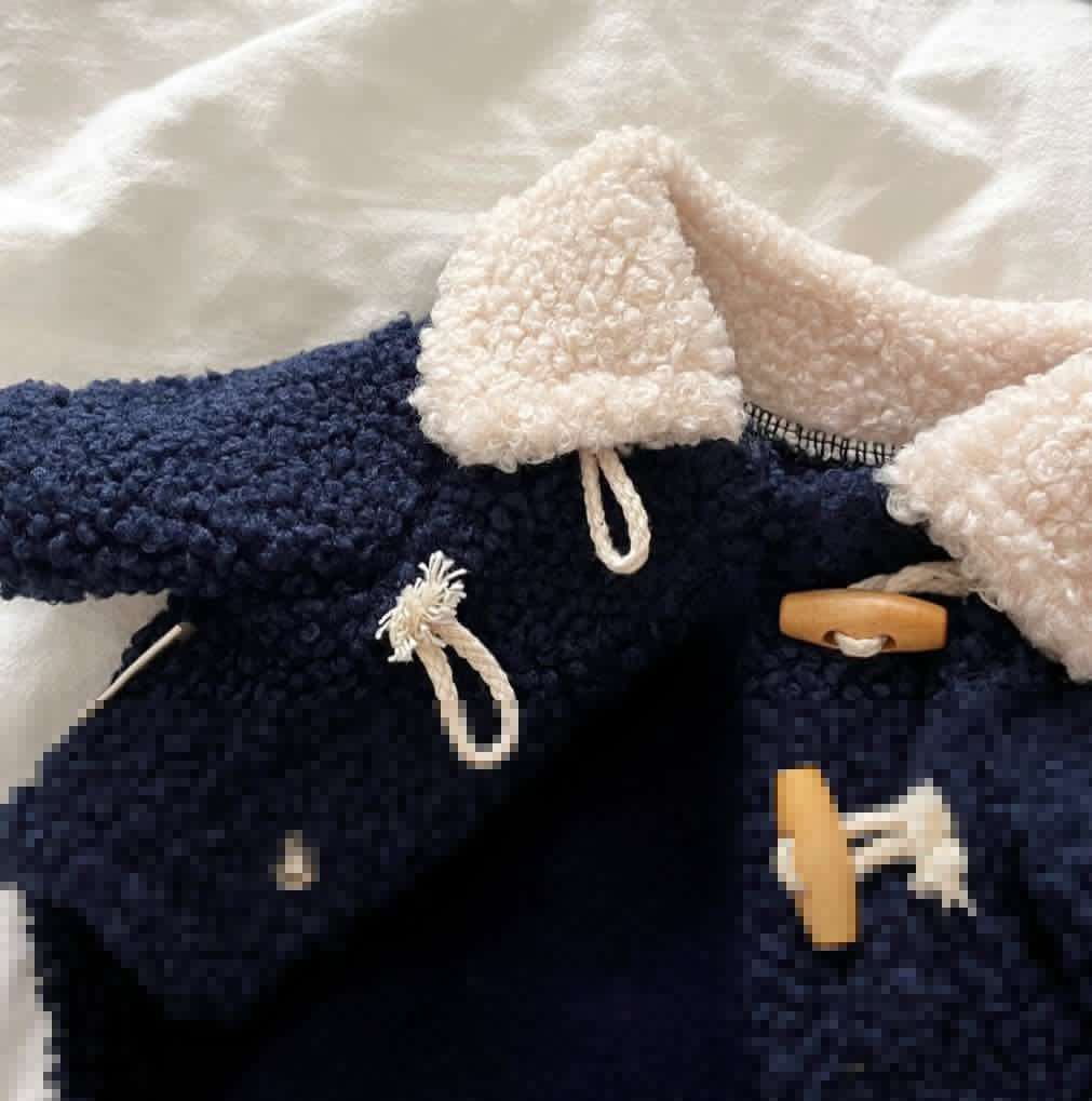 犬服 もこもこ着ぐるみ風ダッフルコート