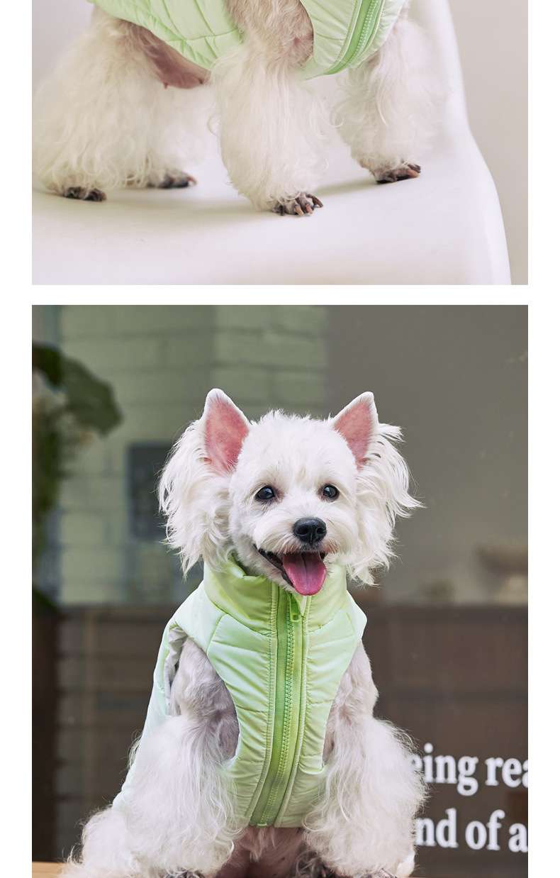 犬服 ふわふわ防寒ベスト