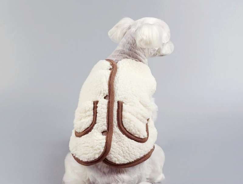 犬服 もこもこ子犬用アウターセット