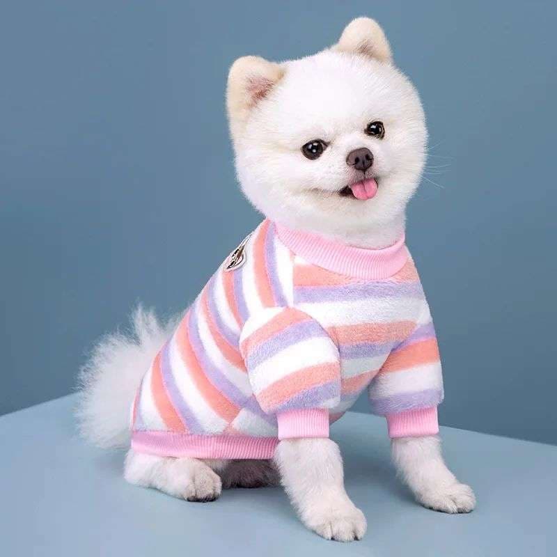 犬服 フワフワ犬用トレーナー