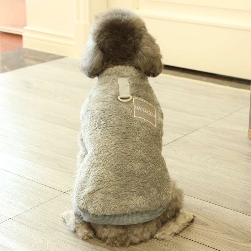 犬服 もこもこ暖か小型犬用アウターベスト