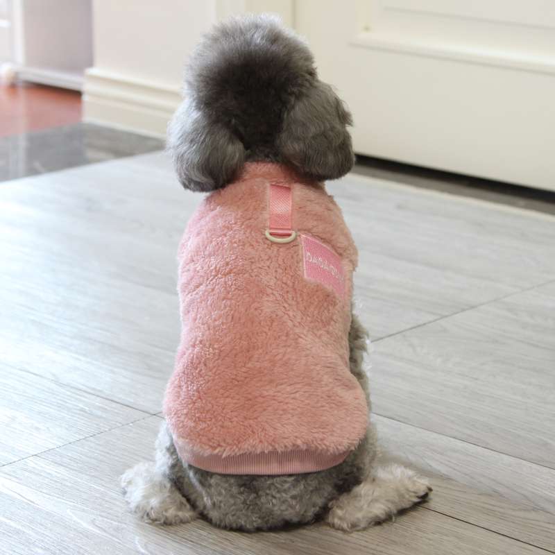 犬服 もこもこ暖か小型犬用アウターベスト