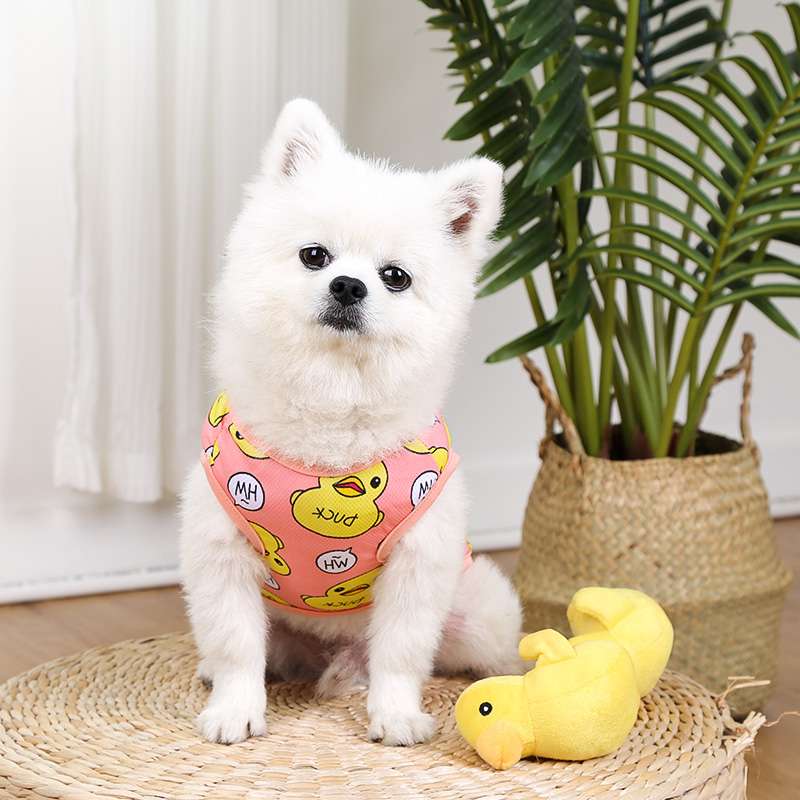 犬服 小型犬用アヒル柄タンクトップ